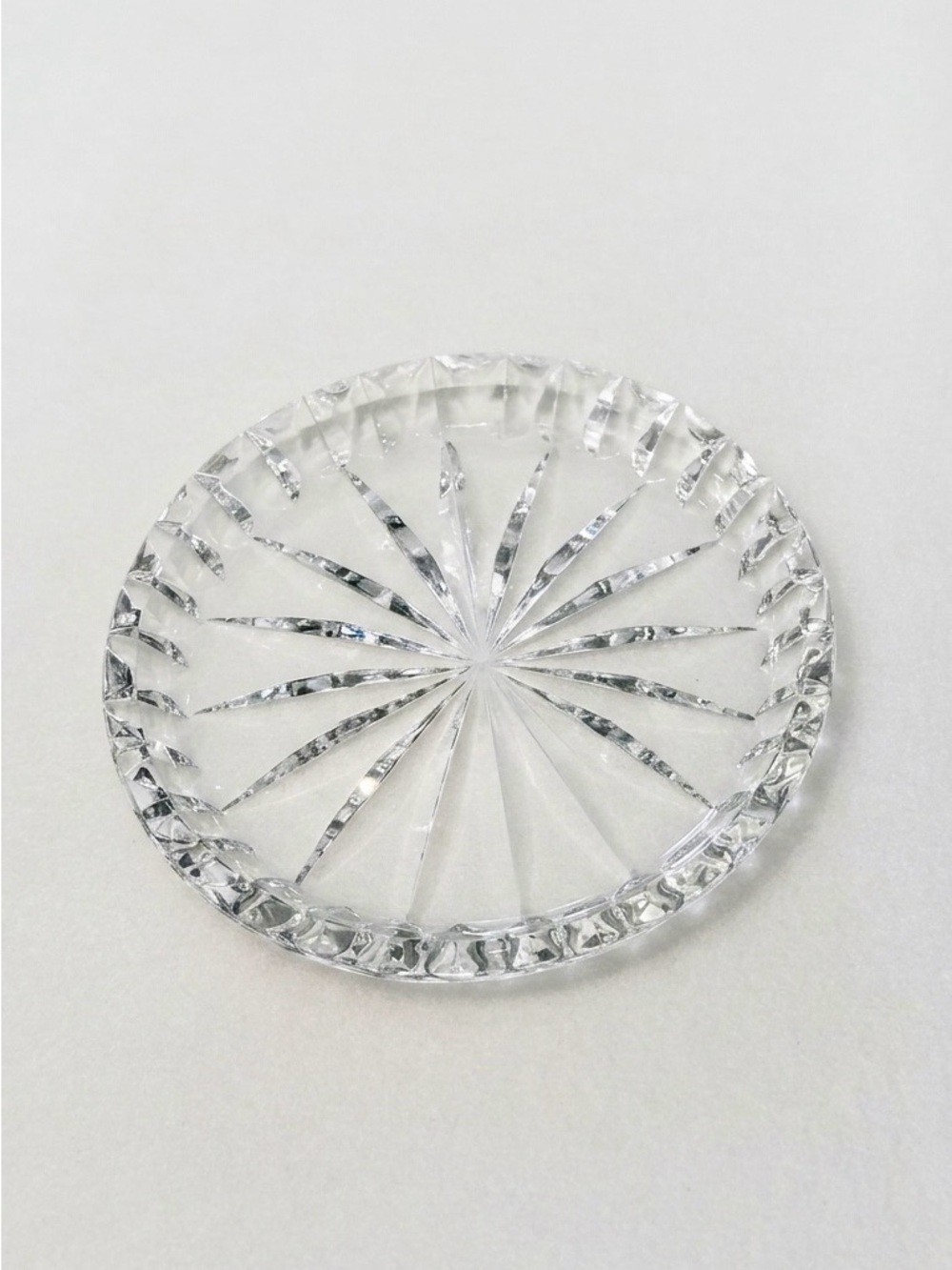 Waterford Lismore Crystal Wine Coaster Bottle Coaster Ireland Barware 4.25” - Picture 4 of 6